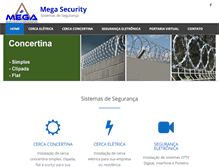 Tablet Screenshot of megasecurity.com.br